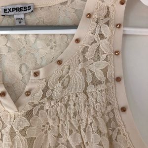 EXPRESS studded lace tank